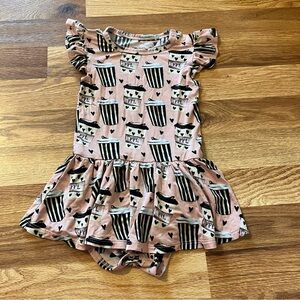 Posh Peanut PPL (Posh Pumpkin Latte) Twirl Bodysuit Dress Size 18-24 Month